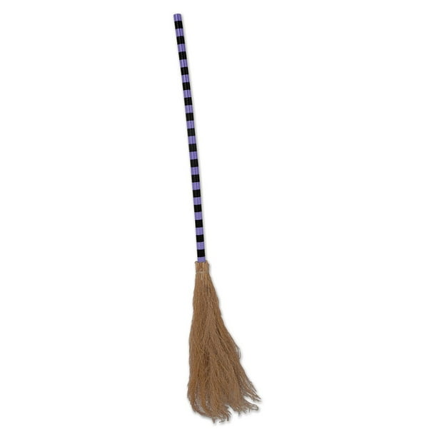 WITCHS BLACK BROOM HALLOWEEN COSTUME ACCESSORY